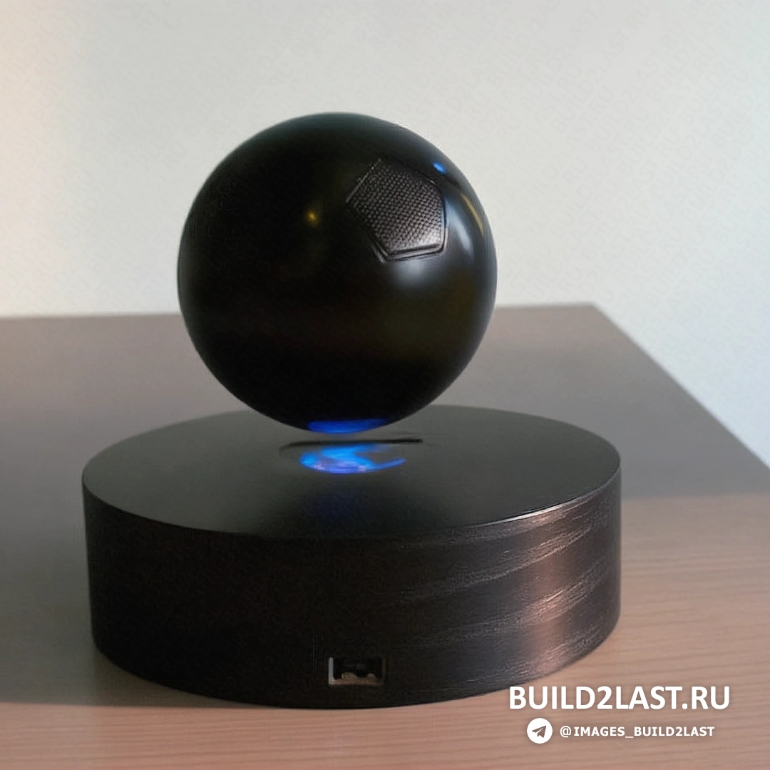 Динамик аудиосистемы OM/One в процессе парения над базой